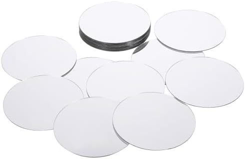Trinkrittey 20pcs Mini Acrylic Round Mirror Tiles, 3in Self-Adhesive, Classic by Unknown