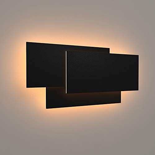 Ralbay 15.75”/36W LED Modern Wall Sconce Indoor Matte Black Wall Mount Light by RalbayLighting