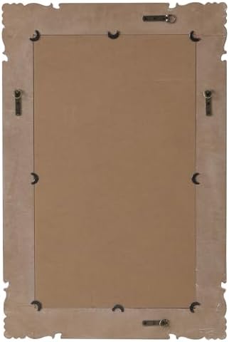 Antique White Bathroom Mirror 24 x 36 Inch, Distressed Gold - Image 7