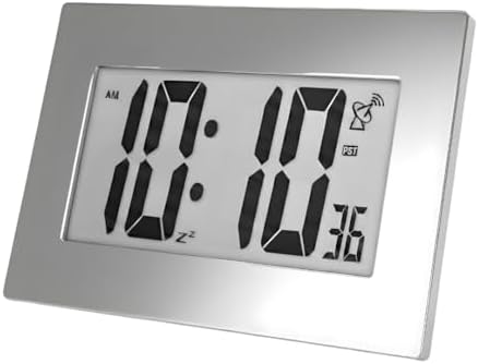 Atomic Digital Wall Clock Large Display Battery Operated | Large Number Digital by Ken-Tech