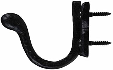 Renovators Supply Manufacturing Elephant Trunk Wall Hook, Cast Iron Black - Image 5