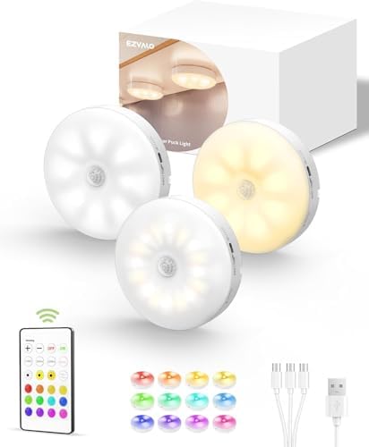 EZVALO RGB Under Cabinet Puck Lights by EZVALO