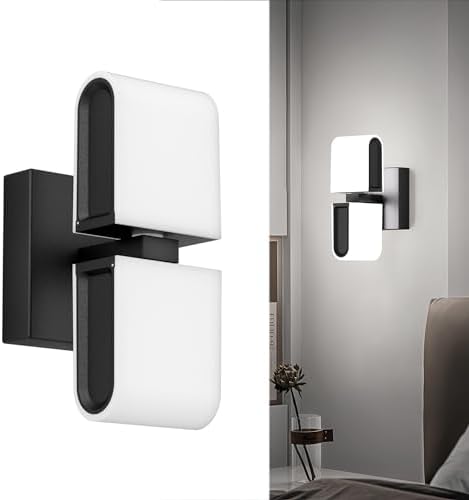 Aipsun Black Wall Sconces Hardwired Modern LED Sconces Wall Lighting Indoor by Aipsun