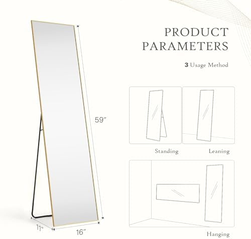 Full Length Floor Mirror - Image 2