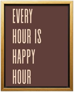 InkFlow Posters Every Hour Happy Hour Canvas Poster by InkFlowPosters