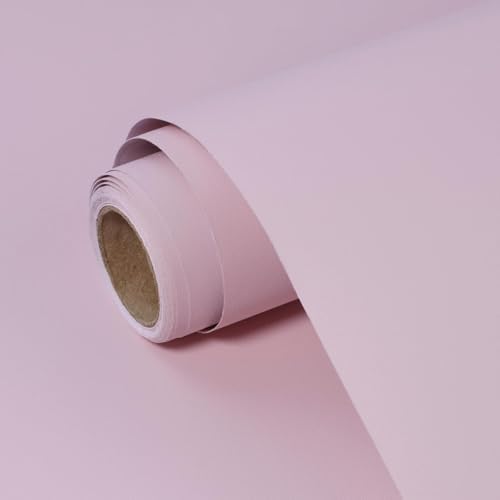 Pink Peel and Stick Wallpaper Solid Pink Contact Paper A Set of 23.6"x472" by SOONAFTER