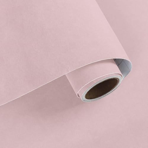 VaryPaper Baby Pink Self Adhesive Velvet Fabric 15.7" x 78.7" Pink Velvet by VaryPaper