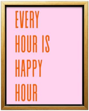 InkFlow Posters Every Hour Happy Hour Canvas Poster by InkFlowPosters