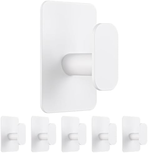 6 Pack Large Heavy Duty Wall Hooks - 26lb Max by Eowihor