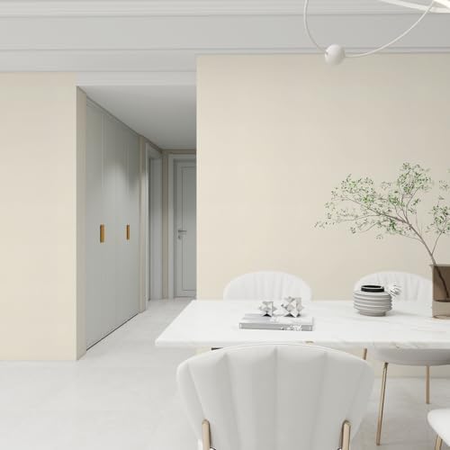 Grasscloth Peel and Stick Wallpaper Beige Textured Contact Paper, Countertop - Image 5