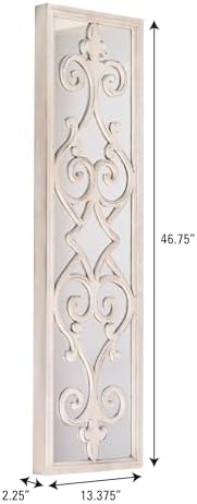 Household Essentials Large Framed Decorative Scroll Wall Mirror - Image 4