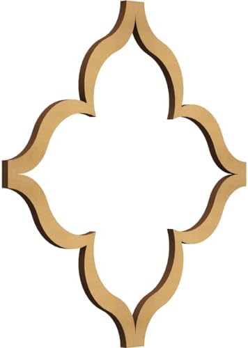 15 3/8"W x 15 3/8"H x 3/8"T Medium May Decorative Fretwork Wood Wall Panels by EkenaMillwork