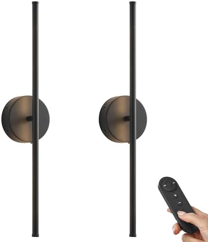 KARTOOSH Battery Operated Wall Sconces Set of Two Wireless Wall Lights by KARTOOSH