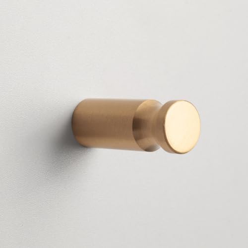 YANGQIHOME Pack of 4, Solid Gold Brass Coat Hooks Wall Hanger Mounted Bathroom - Image 5