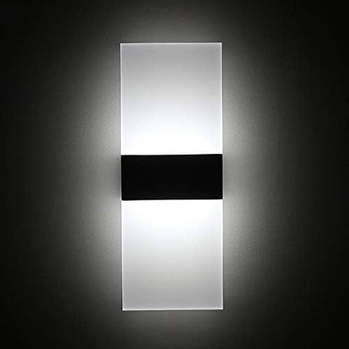 Mobestech LED Wall Light Modern Acrylic Wall Sconce Rectangle Wall Lamp - Image 2