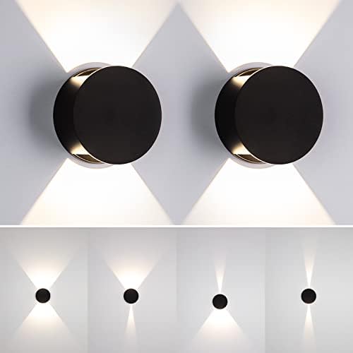 Tubicen Wall Sconce Set of 2, Dimmable Round LED Wall Lights, Beam-Adjustable by TubicenLighting