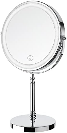 DEIOVWXS Makeup Mirror, Rechargeable Vanity Mirror by DEIOVWXS