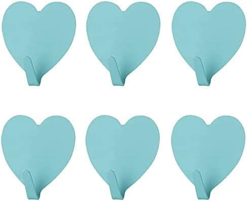 JtmyAota 6 Pack Heart Wall Hooks, Kawaii Room Decor Hooks by JtmyAota