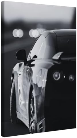 InkFlow Posters Gold & Gold Automotive Canvas Poster by InkFlowPosters