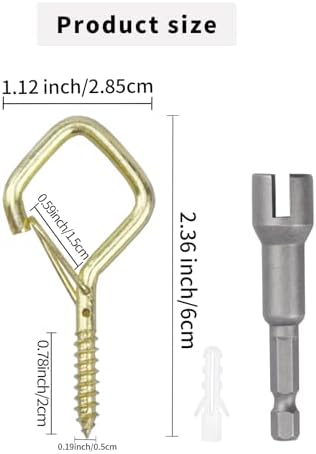 35PCS Eye Screw Hooks for Hanging Heavy Duty - Image 6
