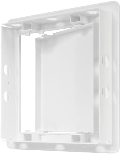 6" x 6" White ABS Plastic Plumbing Access Panel - Image 5