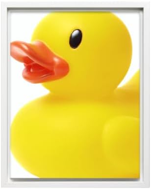 InkFlow Posters Yellow Rubber Duck Canvas Poster by InkFlowPosters