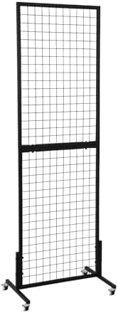 1.8' x 5.7' Grid Wall Panels Standing Wire Grid, Display Rack by OUDUCK