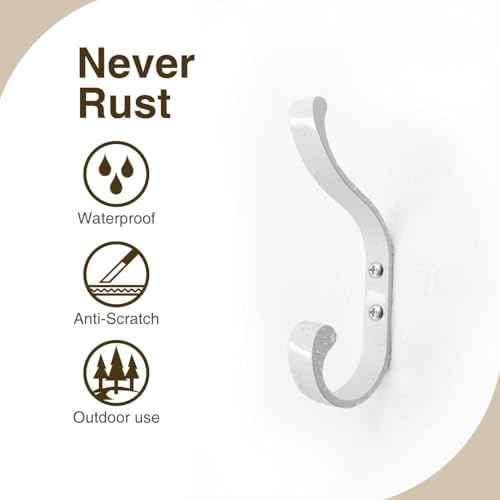 Coat Hooks Wall Mount, Heavy Duty Wall Hooks - Image 4