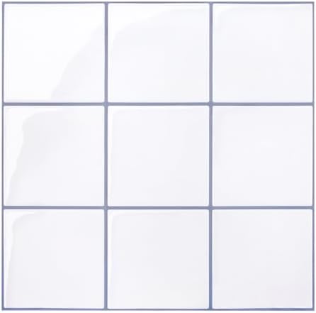 COMSTICKC Thicker Peel and Stick 3D Backsplash Tiles Kitchen Bathroom by COMSTICKCDECOR