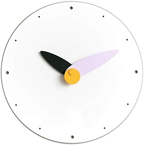 Stephanie Imports Modern Minimalist Purple & Black Wall Clock by StephanieImports