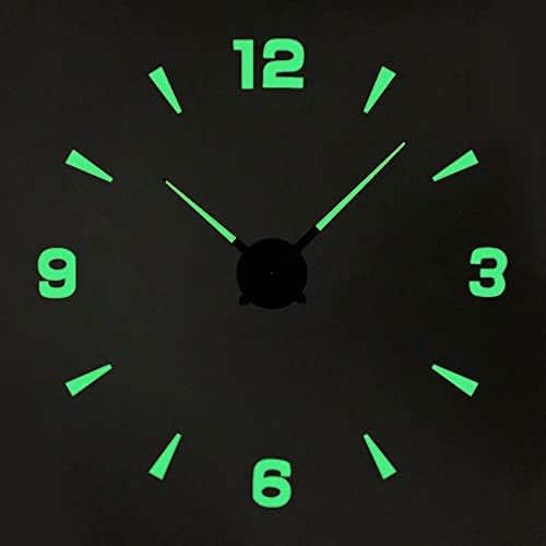 Timelike 3D DIY Wall Clock, 1M Modern Frameless Large 3D DIY Wall Clock Kit by Timelike