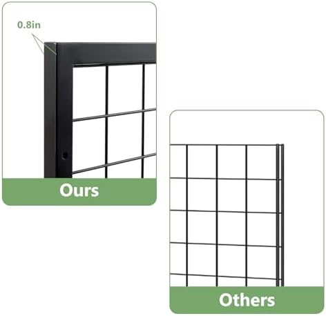 NectaCol 3 Packs Grid Wall Panels, Metal Black Wire Grid Panel, Gridwall - Image 4