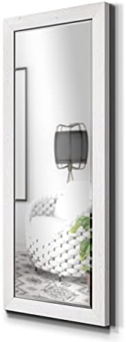 Renditions Gallery Full Length Mirror Brite White Wood Framed Full Body Rustic - Image 6