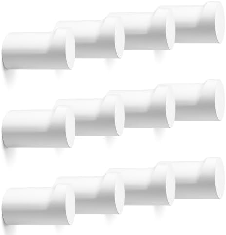 bsdonte 12 Pack Wood Wall Hooks, Modern Decorative Coat Hooks Wall Mounted by bsdonte