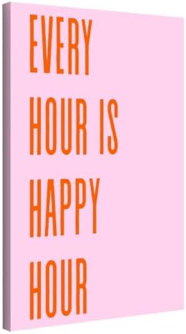 InkFlow Posters Every Hour Happy Hour Canvas Poster by InkFlowPosters