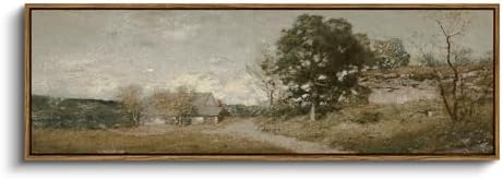 InSimSea Extra Large Framed Vintage Wall Art, Rustic Landscape by InSimSeaArt