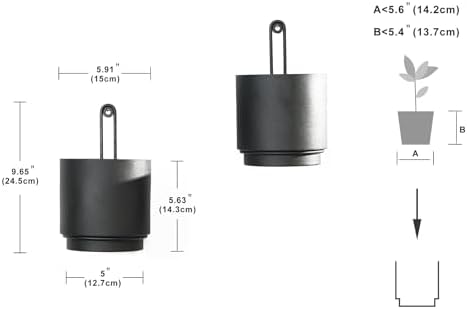 2 Pcs Wall Mounted Hanging Planter Vase - Image 2