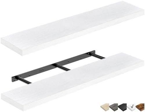 QEEIG Extra Long Floating Shelves by QEEIG
