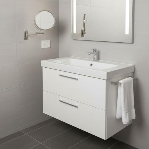 JERDON Wall-Mounted Makeup Mirror - Image 7