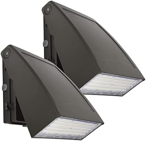 DAKASON 100W LED Wall Pack, Dusk-to-Dawn Photocell, Adjustable Head, Full by DAKASON