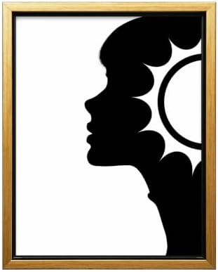 InkFlow Posters Abstract Face Silhouette Canvas Poster by InkFlowPosters