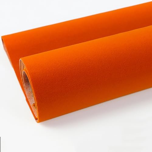 Orange Self Adhesive Soft Velvet Drawer Liner DIY Fabric Felt Liner - Image 4