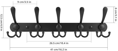 GlazieVault Coat Rack Wall Mount - Image 3