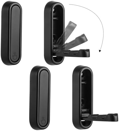 Foldable Wall Hook, 4 Pack, Screw Mounted, Heavy Duty Coat Hooks by Dntorx