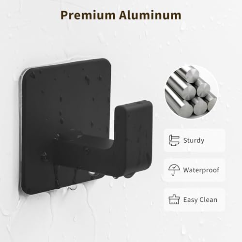 GWAAZXGZ Square Self Adhesive Towel Hooks - Image 3