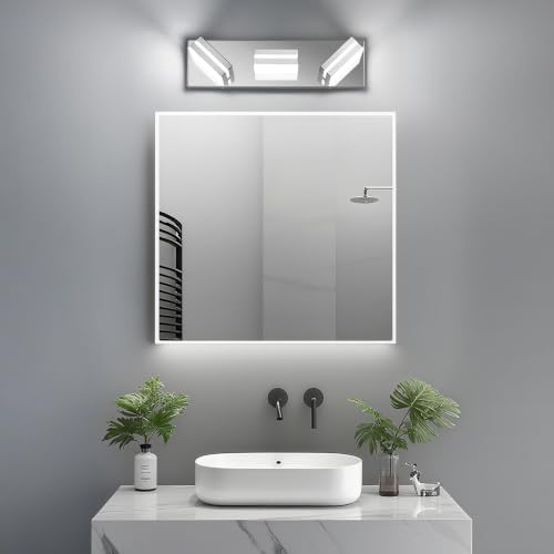 Modern LED Stainless Steel Chrome Acrylic Bathroom Lights Fixtures 3-Light - Image 6
