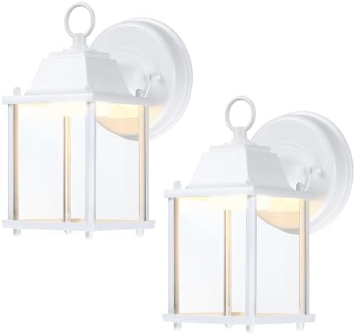 LIT-PaTH Outdoor Wall Light Fixture, LED 3000K, 2 Pack by LIT-PaTH