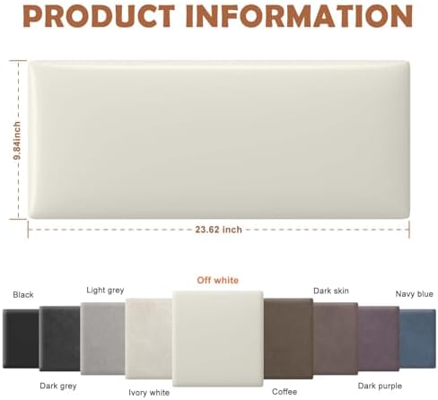 IFNOW Wall Mounted Headboard, Peel and Stick Panels - Image 2
