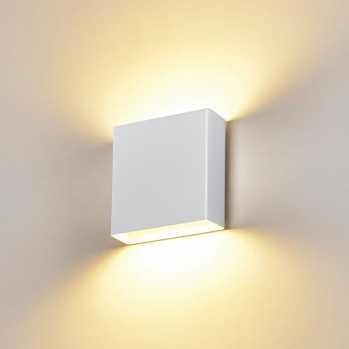 Bright Silver Up and Down Wall Sconce, 18W Dimmable 5%-100%, 5CCT 2700K-5000K by LUXLUCIO