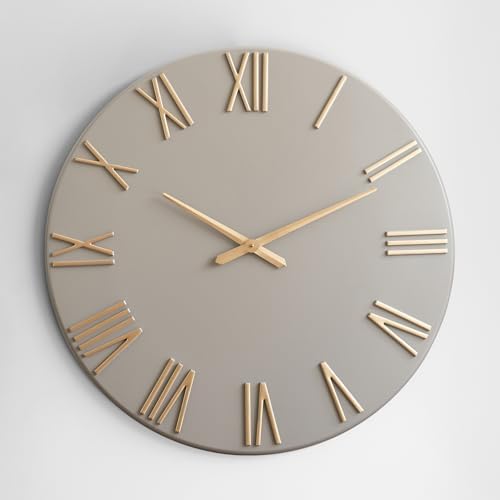 Extra Large Modern Wall Clock, 30 inch, Metal Face, Quartz Movement - Image 2